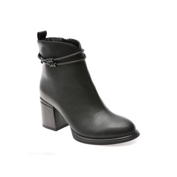 Botine FLAVIA PASSINI negre, DX01302, din piele naturala