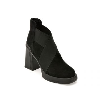 Botine GRYXX negre, H231, din piele intoarsa