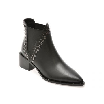 Ciocate EPICA negre, 5B289, din piele naturala