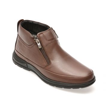 Ghete BITE THE BULLET maro, SH2401, din piele naturala