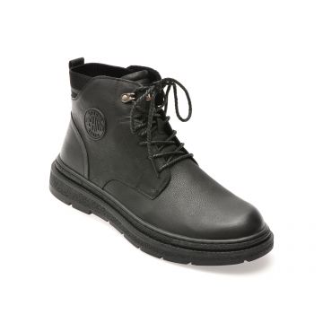 Ghete BITE THE BULLET negre, 28081, din piele naturala