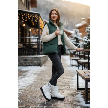 Ghete dama imblanite albe B708 t50-1