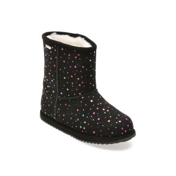 Ghete EMU negre, SPARKLE BRUMBY, din piele intoarsa