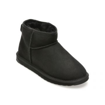 Ghete EMU negre, STINGER MICRO, din piele intoarsa