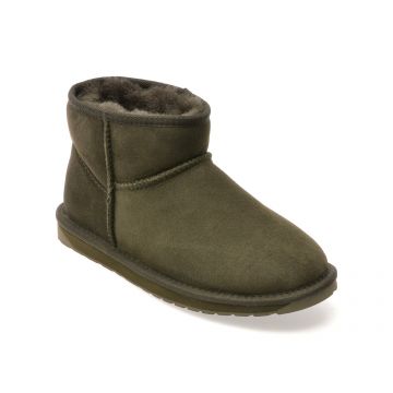 Ghete EMU verzi, STINGER MICRO, din piele intoarsa