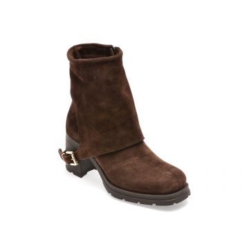 Ghete EPICA maro, 1918642, din piele intoarsa