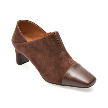 Ghete EPICA maro, 25C3203, din piele naturala