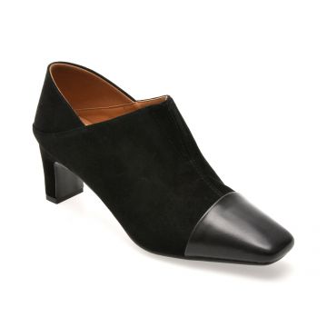 Ghete EPICA negre, 25C3203, din piele naturala