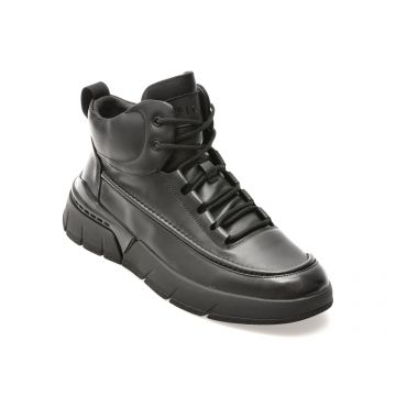 Ghete EPICA negre, 58371, din piele naturala