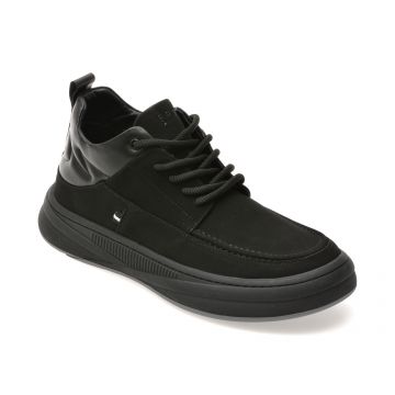 Ghete EPICA negre, 800003, din piele naturala