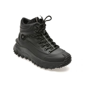 Ghete EPICA negre, LN20, din piele naturala