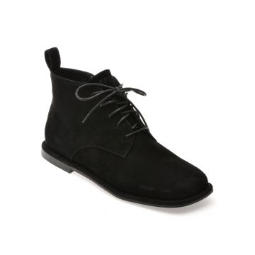 Ghete EPICA negre, N566, din piele intoarsa