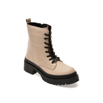 Ghete FLAVIA PASSINI bej, 901BJ, din piele naturala