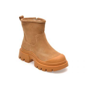 Ghete FLAVIA PASSINI maro, 7310, din piele intoarsa