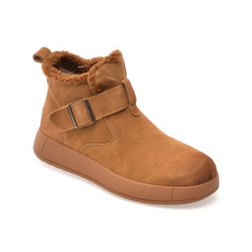 Ghete FLAVIA PASSINI maro, 82318, din piele intoarsa