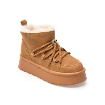 Ghete FLAVIA PASSINI maro, 9533, din piele intoarsa