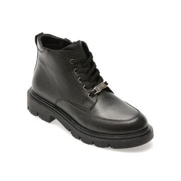 Ghete FLAVIA PASSINI negre, 1001SYF, din piele naturala