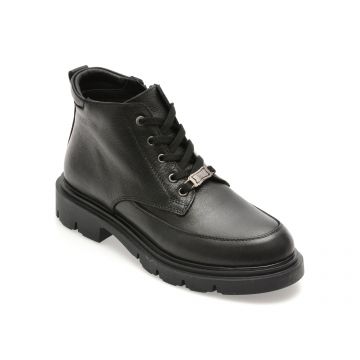 Ghete FLAVIA PASSINI negre, 1001SYX, din piele naturala