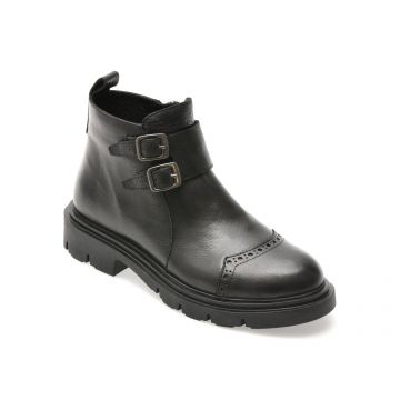 Ghete FLAVIA PASSINI negre, 1003SYX, din piele naturala