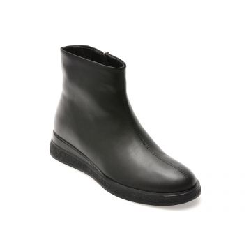 Ghete FLAVIA PASSINI negre, 4J173, din piele naturala