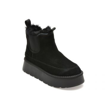 Ghete FLAVIA PASSINI negre, 7522, din piele intoarsa