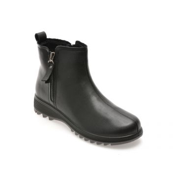 Ghete FLAVIA PASSINI negre, W8502, din piele naturala