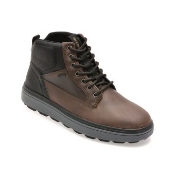 Ghete GEOX maro, U56LUB, din piele naturala