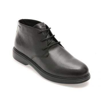 Ghete GEOX negre, U16DCB, din piele naturala