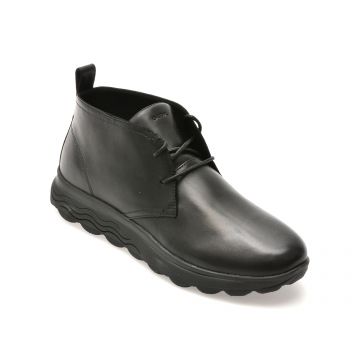 Ghete GEOX negre, U56BYB, din piele naturala