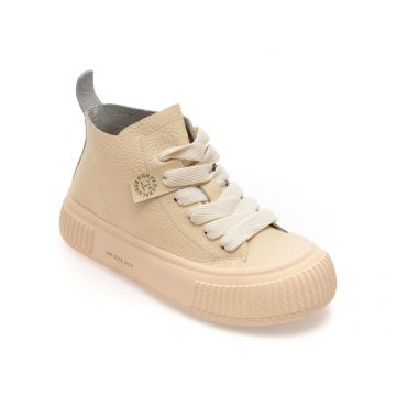 Ghete GRYXX bej, 2661, din piele naturala