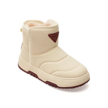 Ghete GRYXX bej, 623D82, din piele ecologica