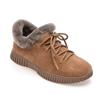 Ghete GRYXX gri, B201, din piele intoarsa