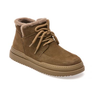 Ghete GRYXX kaki, 36001, din piele intoarsa
