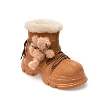 Ghete GRYXX maro, 2129, din piele intoarsa