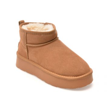 Ghete GRYXX maro, 228520, din piele intoarsa