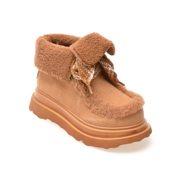 Ghete GRYXX maro, 3088, din piele intoarsa