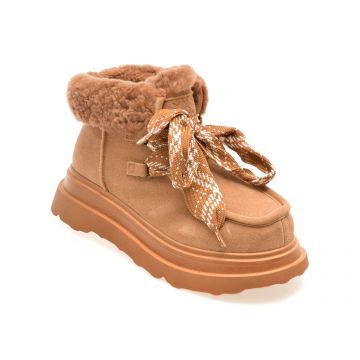 Ghete GRYXX maro, 3099, din piele intoarsa