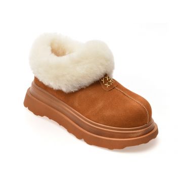 Ghete GRYXX maro, 3120, din piele intoarsa