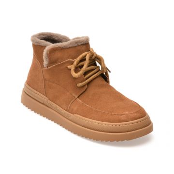 Ghete GRYXX maro, 36001, din piele intoarsa