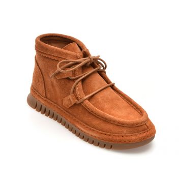 Ghete GRYXX maro, 3911502, din piele intoarsa
