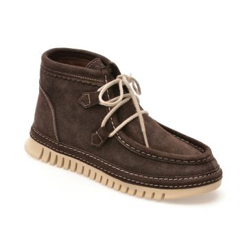 Ghete GRYXX maro, 3911502, din piele intoarsa