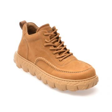 Ghete GRYXX maro, 80017, din piele naturala