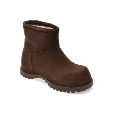 Ghete GRYXX maro, 9933, din piele intoarsa