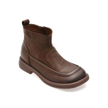 Ghete GRYXX maro, X001, din piele naturala