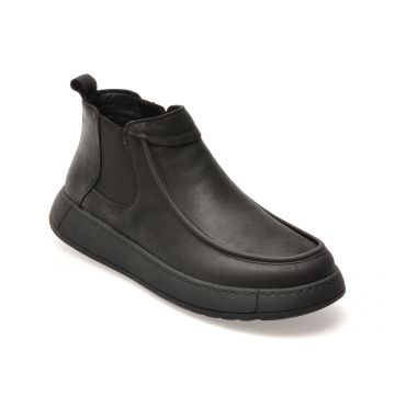 Ghete GRYXX negre, 1007, din piele naturala