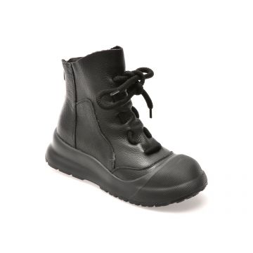 Ghete GRYXX negre, 15116, din piele naturala