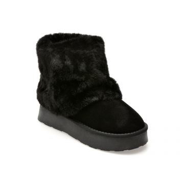 Ghete GRYXX negre, 239093, din piele intoarsa