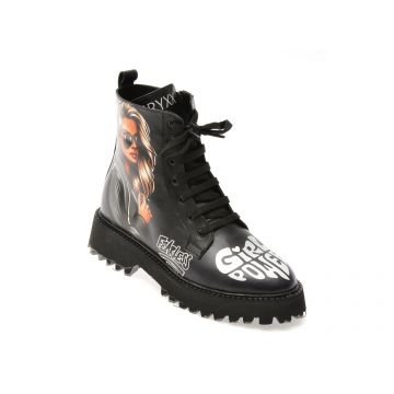 Ghete GRYXX negre, 5962331, din piele naturala