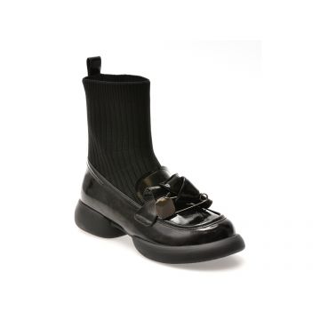 Ghete GRYXX negre, 5W306T, din piele naturala lacuita