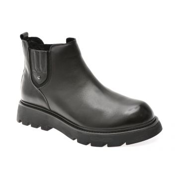 Ghete GRYXX negre, 8089, din piele naturala
